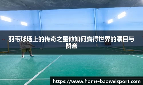 羽毛球场上的传奇之星他如何赢得世界的瞩目与赞誉